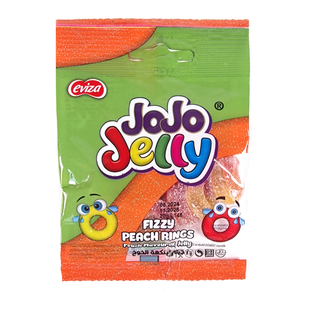 Gelé Fizzy Persikoring
