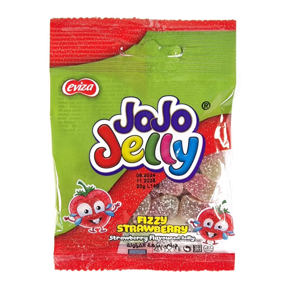 Gelé Fizzy Jordgubb