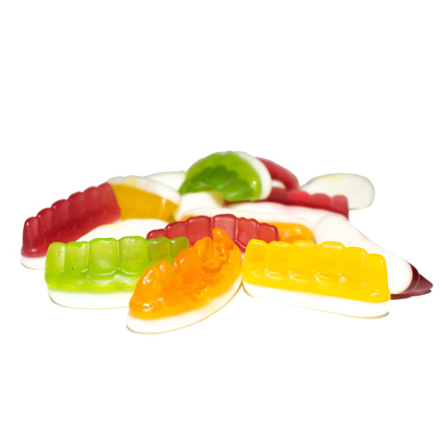 Tänder fruktsmak gelé/skum